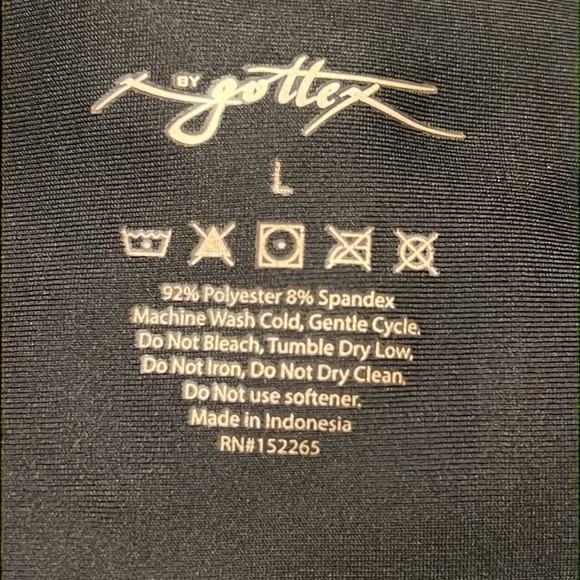 NWT Gottex Studio Faux Leather Leggings - Picture 8 of 8